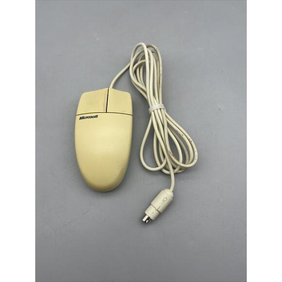 Vintage Microsoft Basic Mouse Serial & PS/2 Compatible X03-69945 - Picture 1 of 3